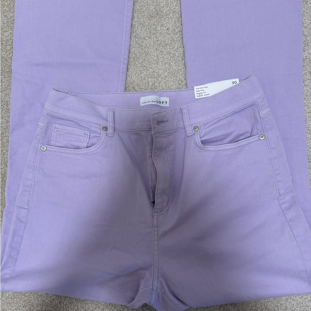 LOFT Purple Straight Leg Jeans